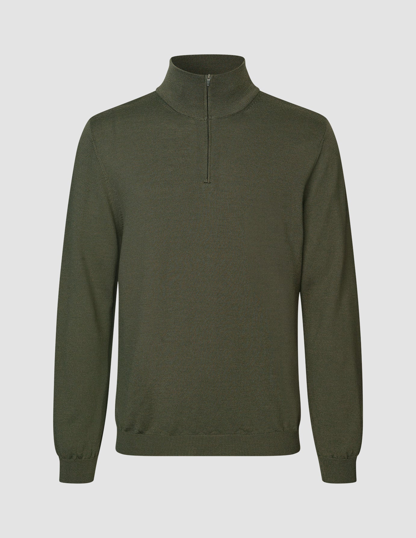 Premium Merino Half Zip Nightfall Green